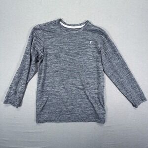 Old Navy Active Long Sleeve Shirt Boys XL Gray Go-Dry Space Dye Heathered